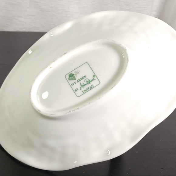 8.5 " Vtg Ivy Arbor Basket by Andre Richard Trinket Dish Small Porcelain Decor - Picture 8 of 9